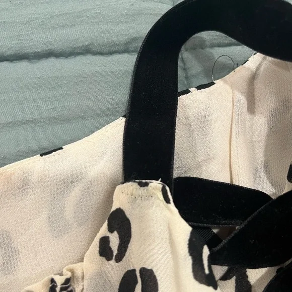 Reformation Leopard Print Dress with Black Straps - Picture 8 of 11